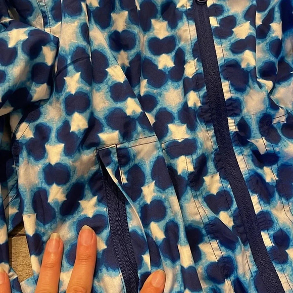 NWT!! Free People - Top Seed Printed Tennis Jacket - Indigo Combo - Picture 7 of 8